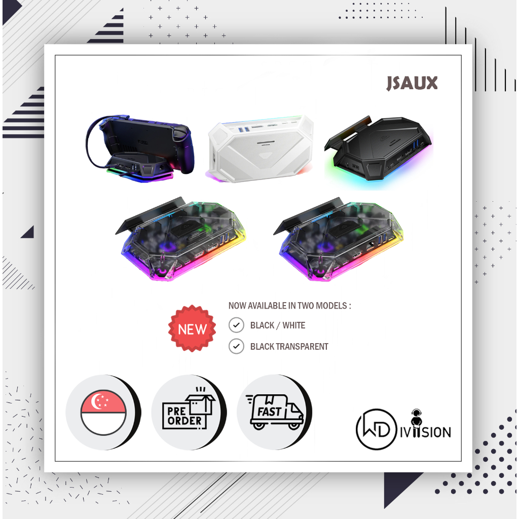 JSAUX RGB Dock Supports ROG Ally 30W Mode