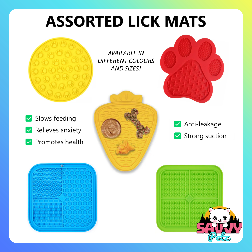 Clover Shape Pet Lick Mat Slow Feeding Mat Silicone Licking Pad