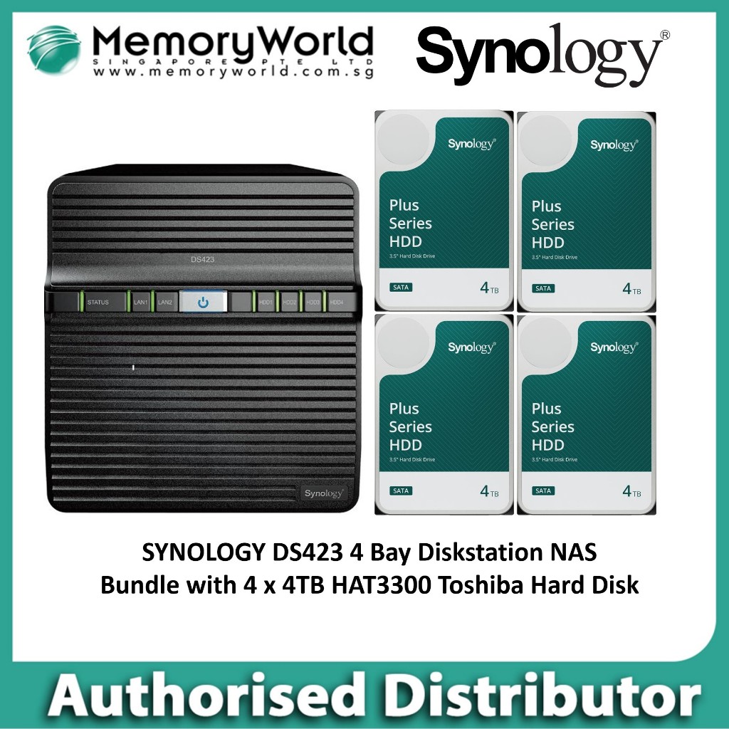 SYNOLOGY Authorised Distributor] SYNOLOGY DS423 4 Bay DiskStation