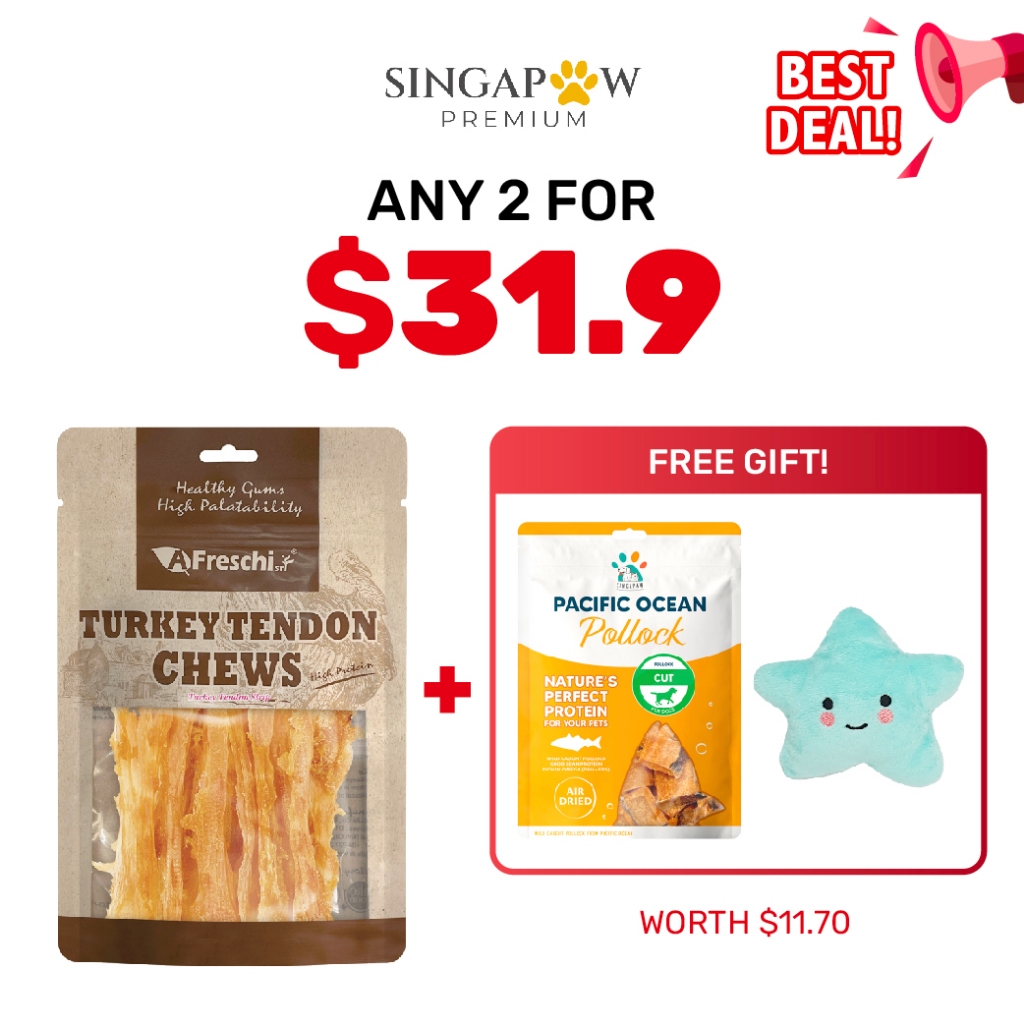 Affreschi turkey tendon for cheap dogs