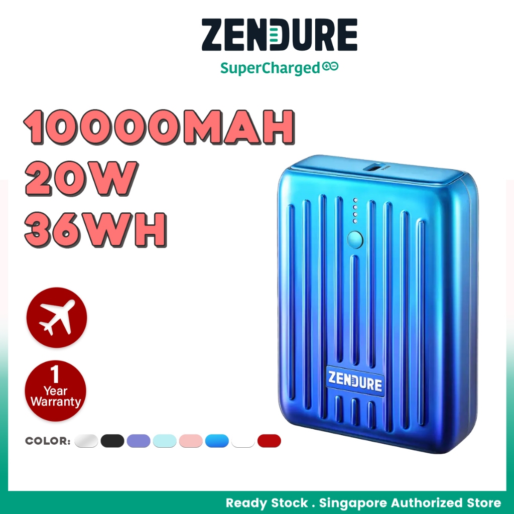 Zendure SuperMini External Battery With USB-C Power Delivery 10,000 mAh 20w