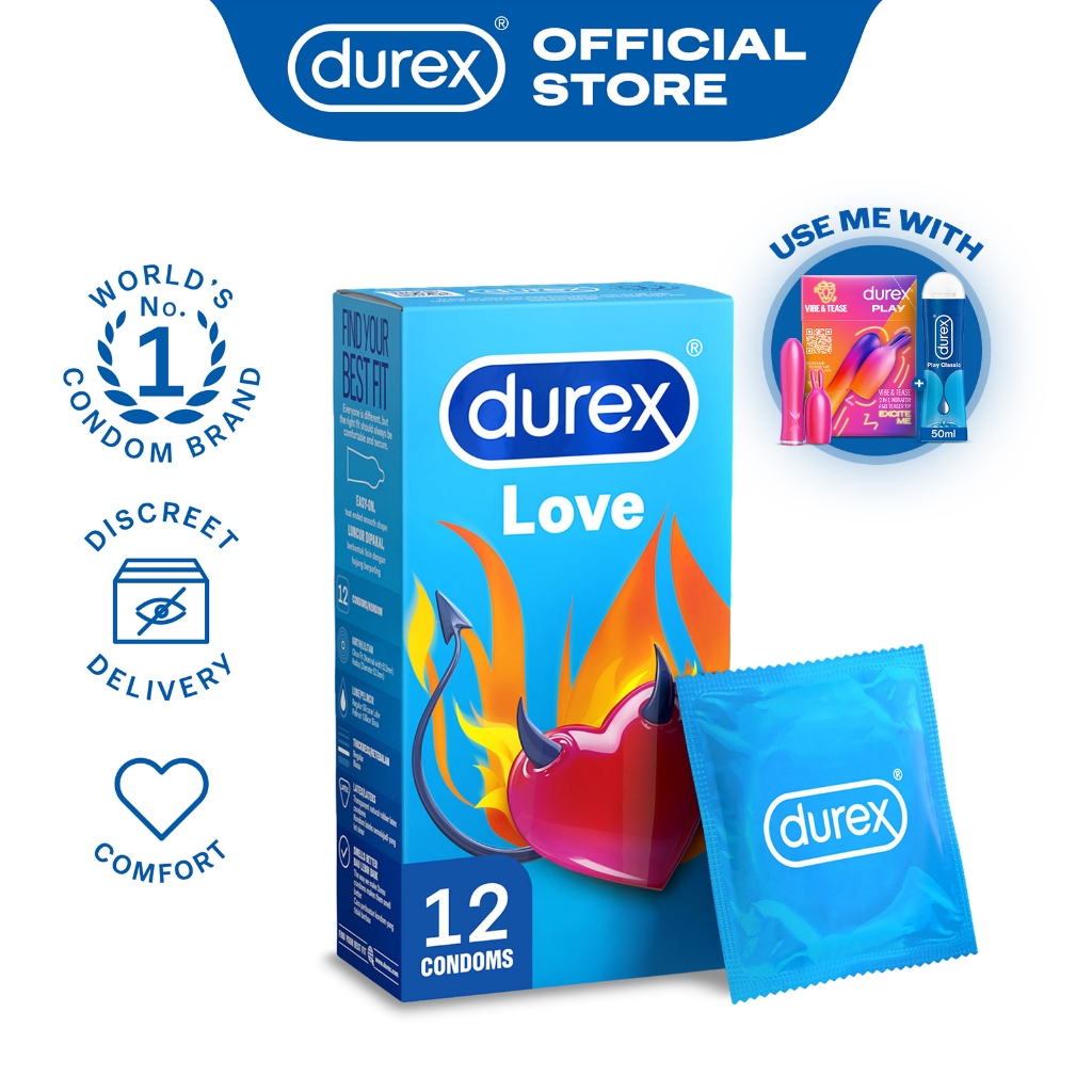 Durex Comfort XL Condoms 12's [For man] Basic, Large size 56mm