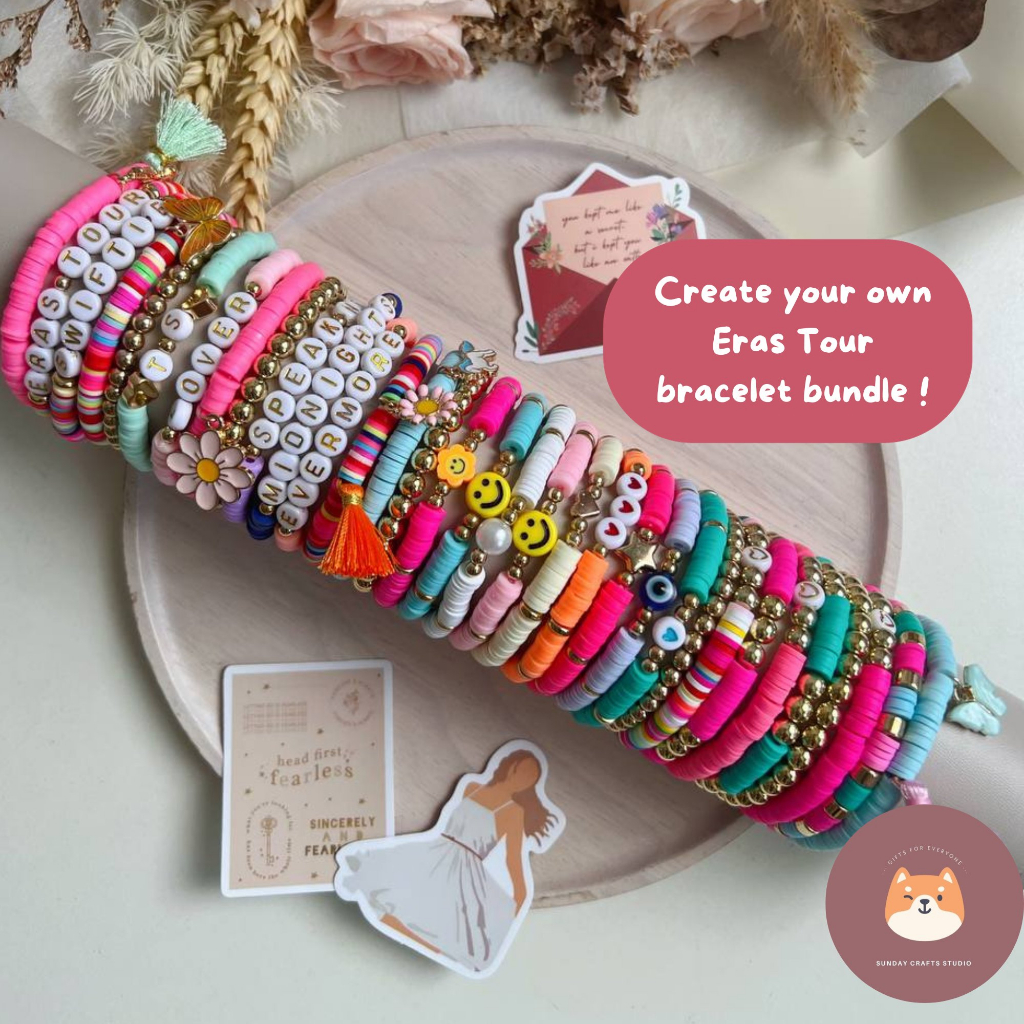 Customizable Taylor Swift Eras Tour Friendship Bracelets, Adjustable -    Friendship bracelets with beads, Friendship bracelets, Taylor swift  concert