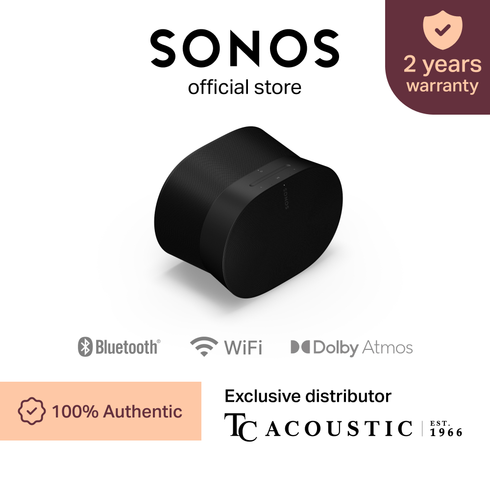 Sonos Era 100 Voice-Controlled Wireless Smart Speaker with Bluetooth