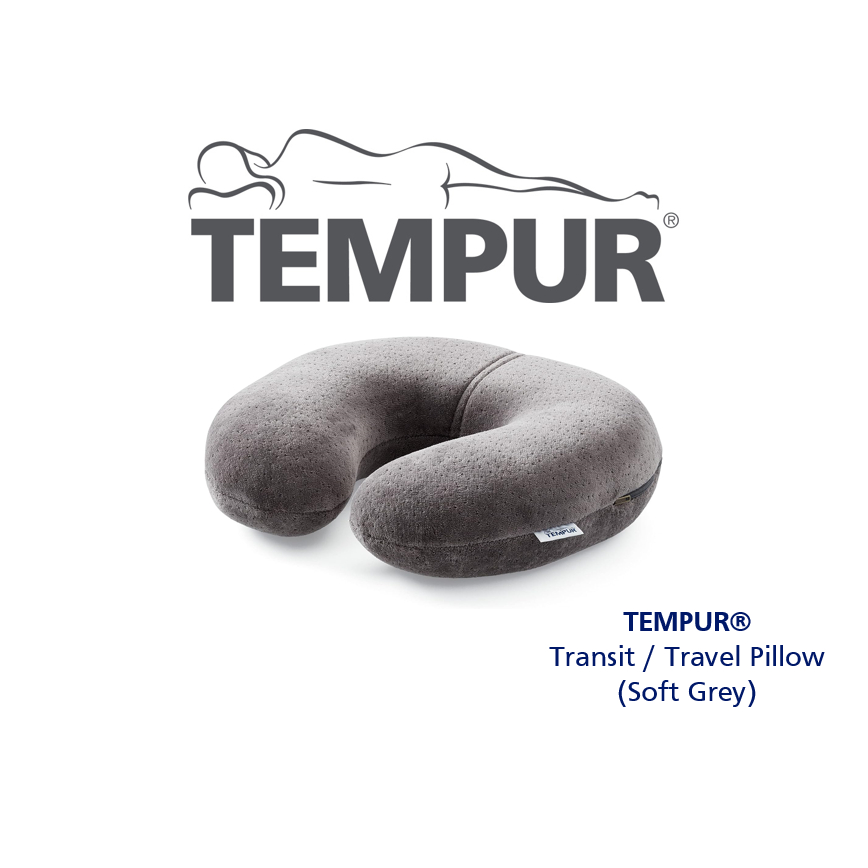 TEMPUR Transit Travel Pillow JP US Import Grey Blue