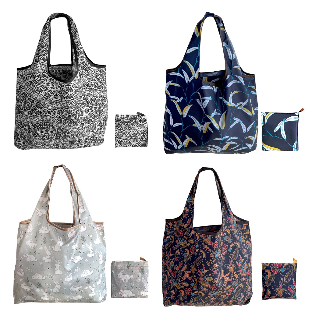 Reusable Grocery Bags Washable Foldable Packable Tote Heavy Duty Lightweight Shopee Singapore