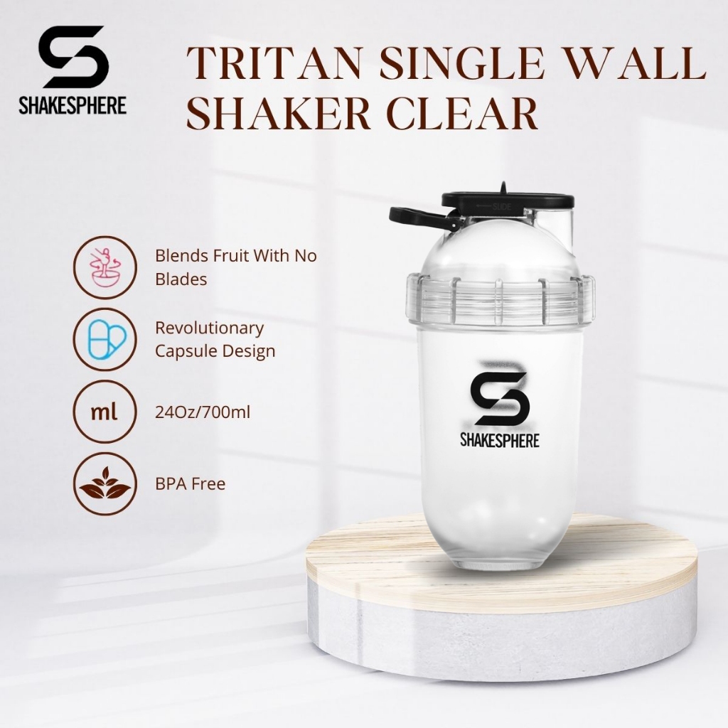 Shakesphere Portable Blender With Clear Tritan Shaker Bottle