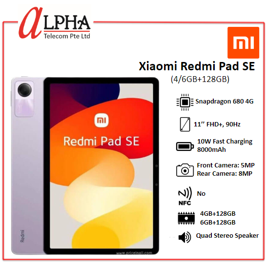 Latest Model] Xiaomi Redmi Pad SE 11 WIFI (4+128GB/6+128GB) *** Global  Version ***
