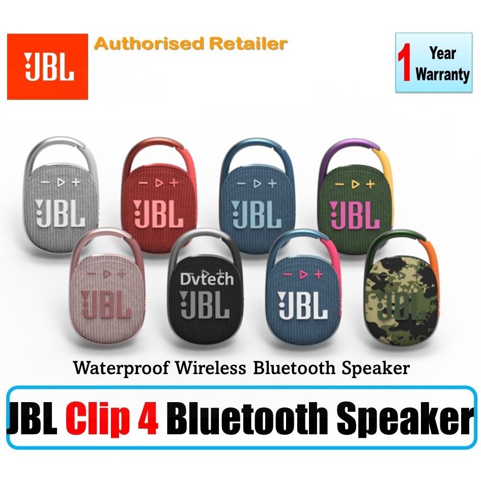 Buy JBL Clip 4, Waterproof Portable Speaker - JBL Singapore