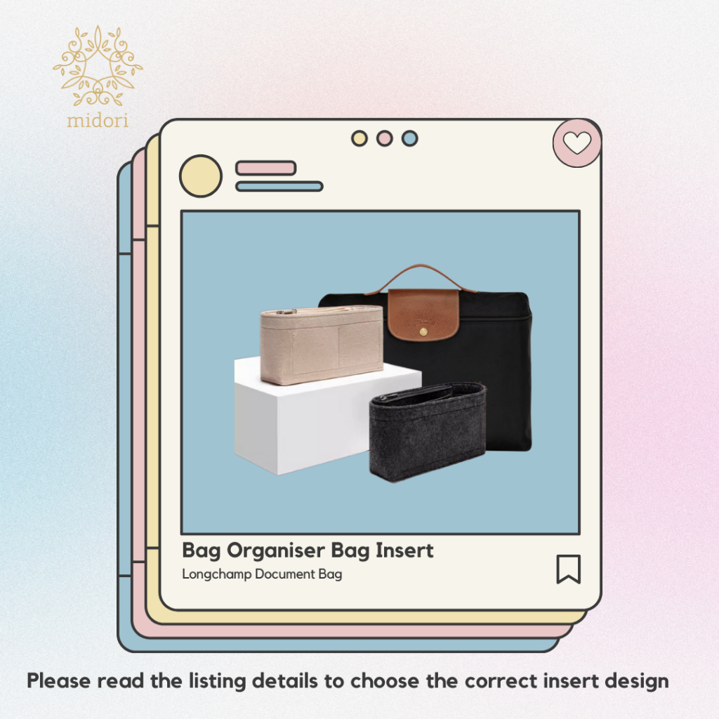 Inserts for longchamp online bags