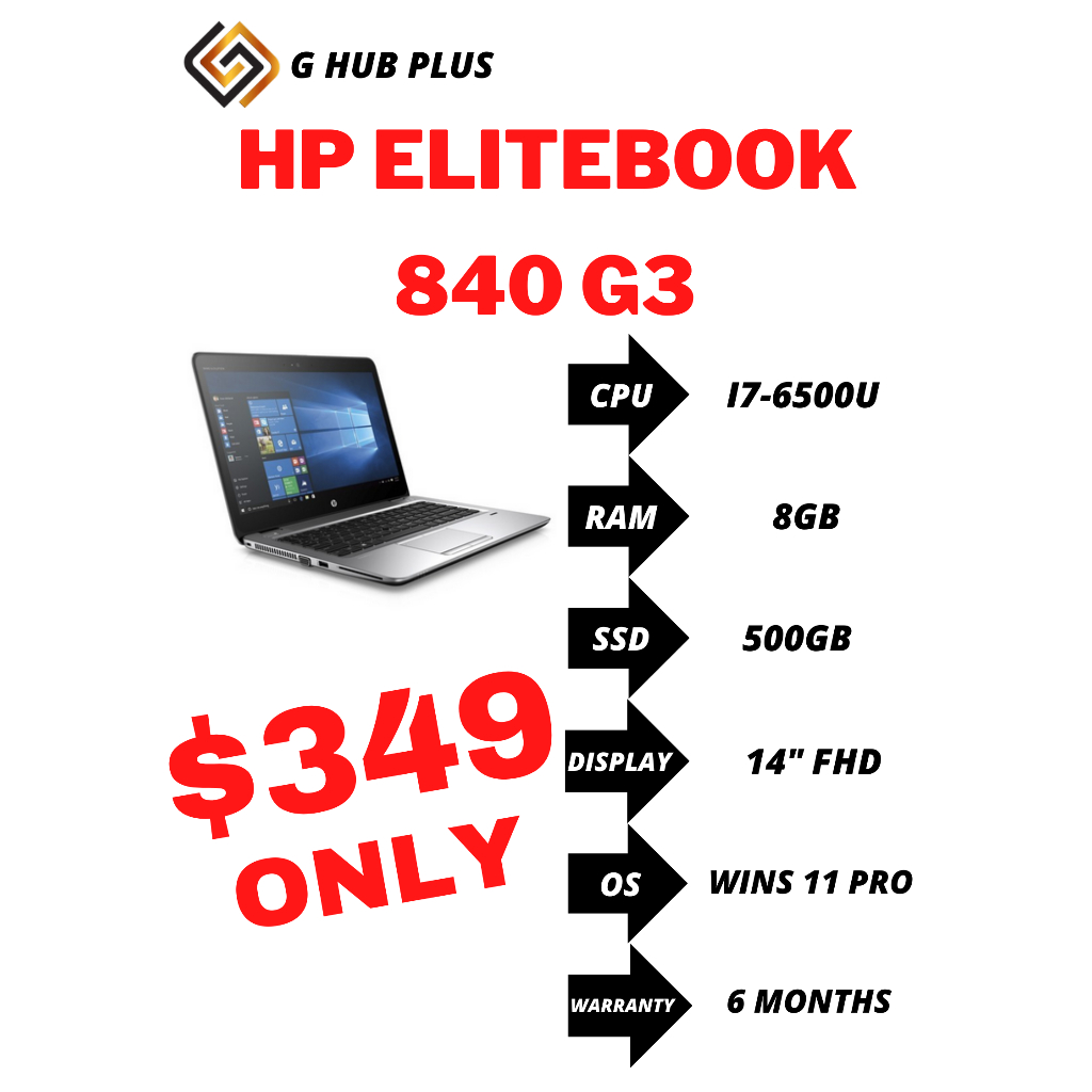 Buy Refurbished HP EliteBook 840 G3 Laptop