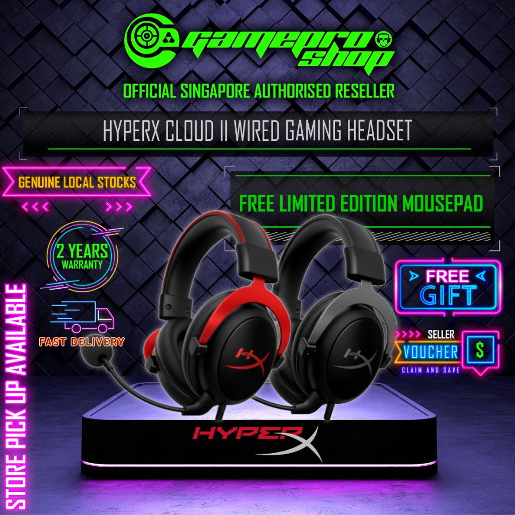 Free Gift HyperX Cloud II Wired Gaming Headset 2Y Shopee