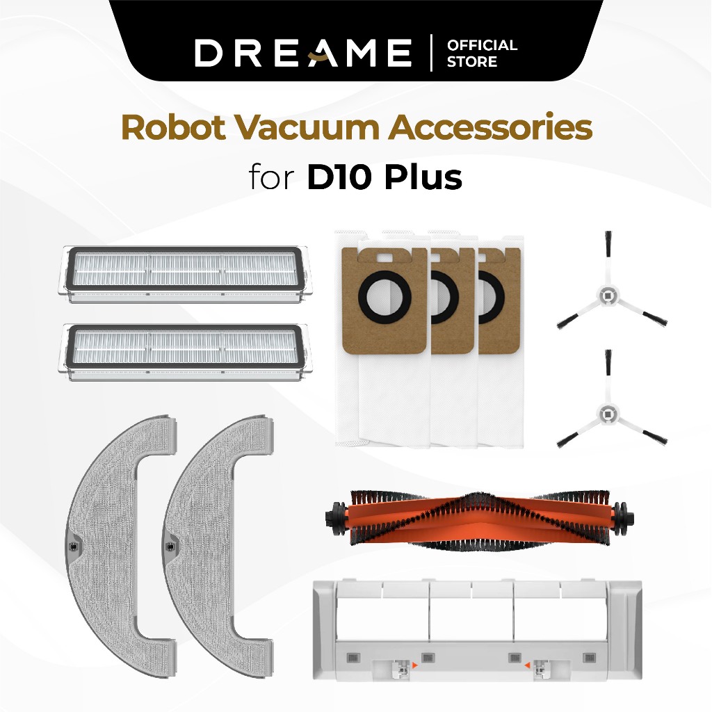 Dreame D10 Plus Robot Vacuum Cleaner Accessories Main Brush Side