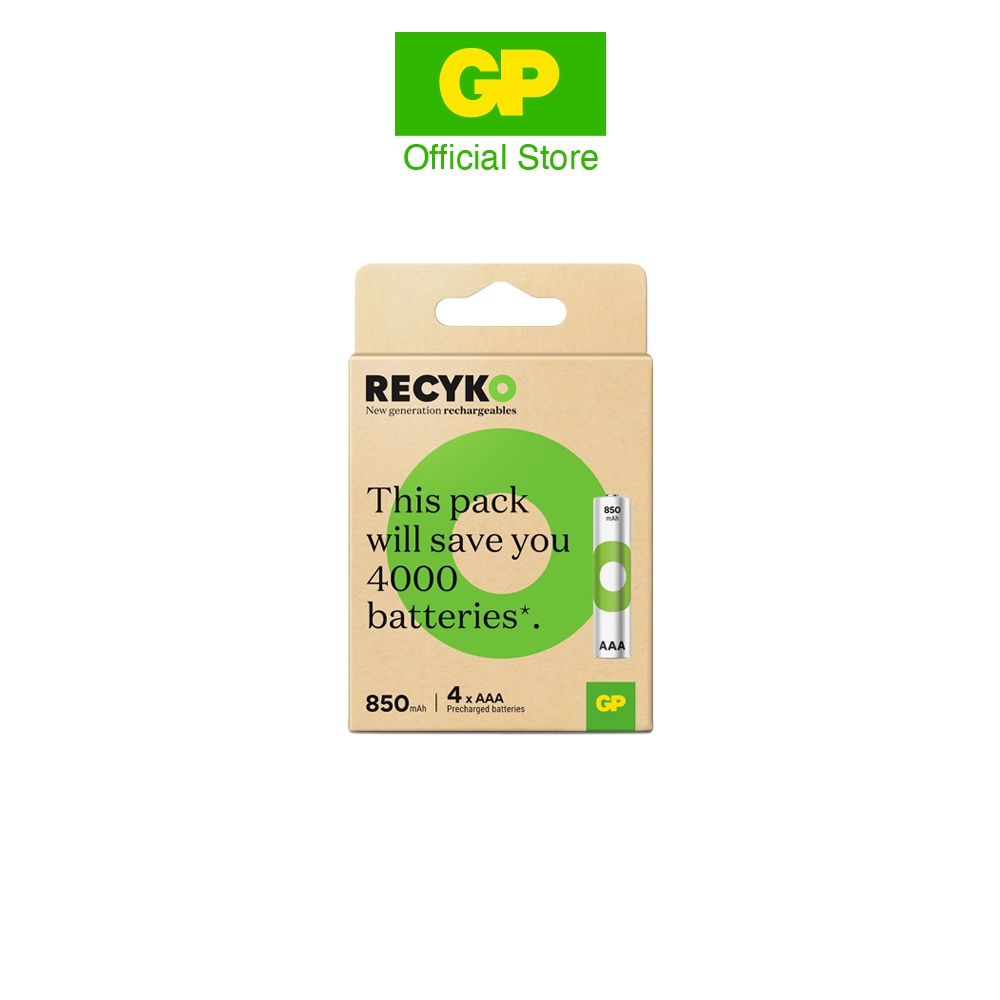 GP ReCyko battery 850mAh AAA (2 battery pack)