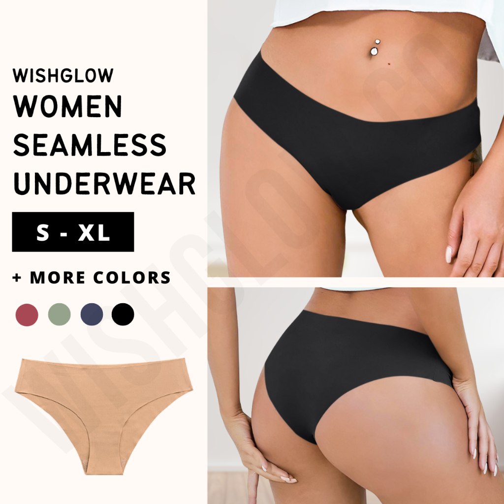 Wishglow Female Seamless Underwear Invisible Panties for Ladies