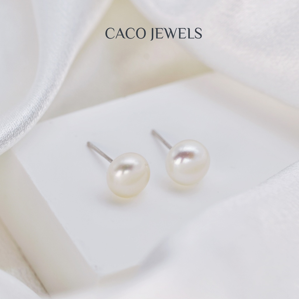 Real freshwater pearl earrings sale