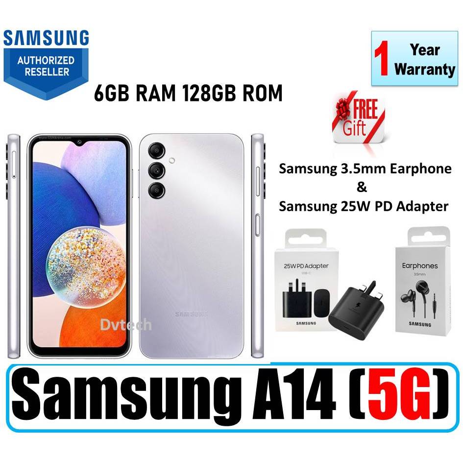 Samsung Galaxy A14 - 6.6 - 128GB ROM - 4GB RAM - 4G LTE - Dual