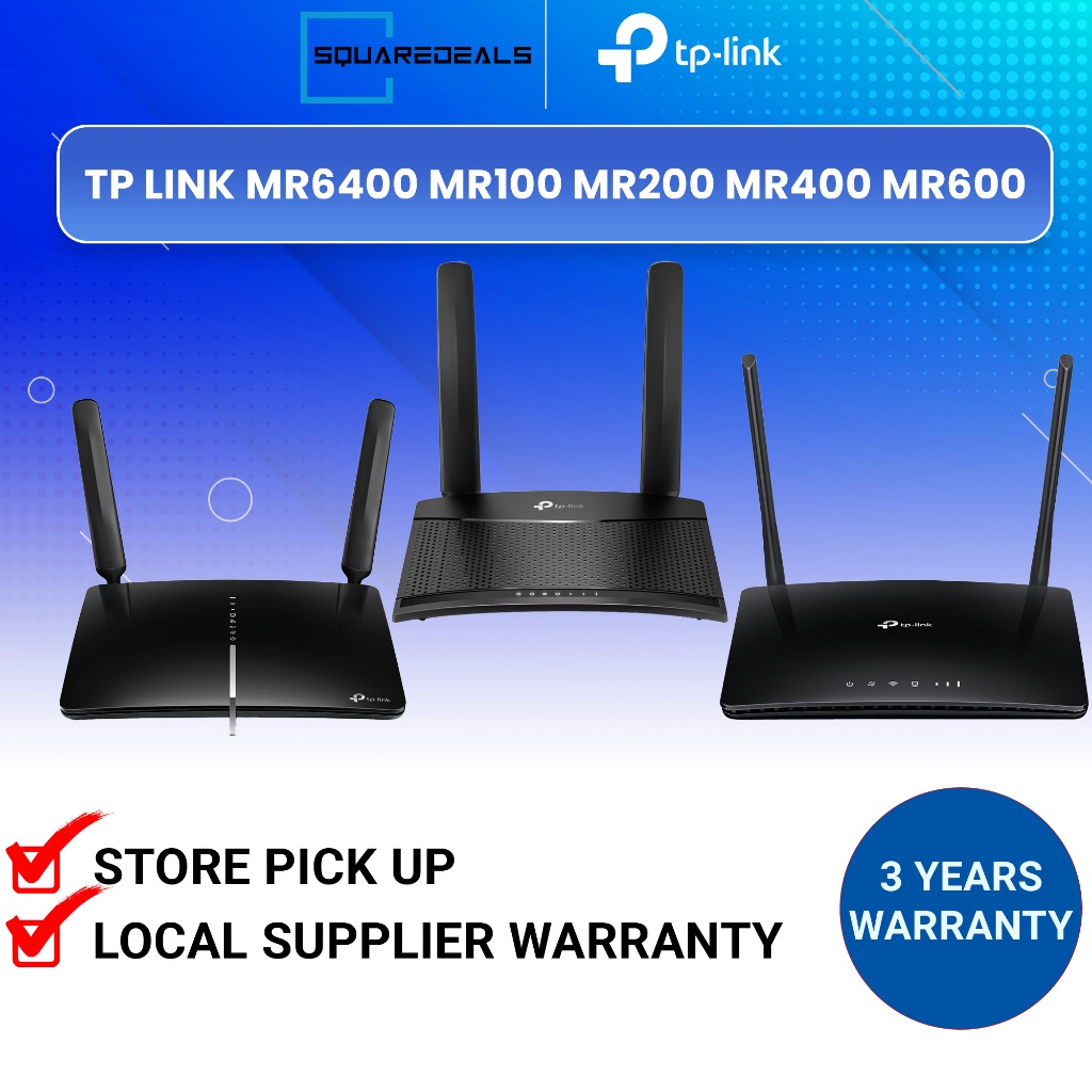 TP Link MR6400 / MR100 / Archer MR200 / MR400 / MR600 Wireless N 4G LTE  Dual Band Wifi Router SIM Slot TPLink