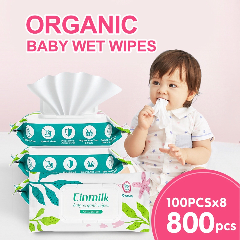PIGEON 100% Water Base Baby Wipes 80s x 3pack x 8 Bags (per carton), Baby  & Kids Care