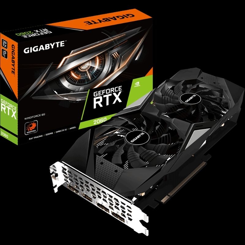 GIGABYTE GeForce RTX 2060 WINDFORCE 6GB GDDR6 Graphics Card rev