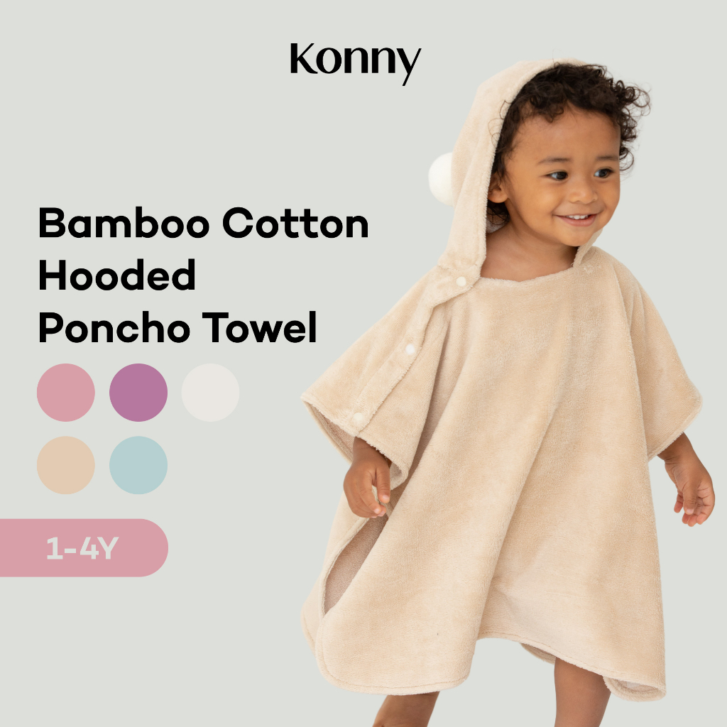 Konny Bamboo Cotton Hooded Bathrobe (3Y-7Y) – Konny Baby