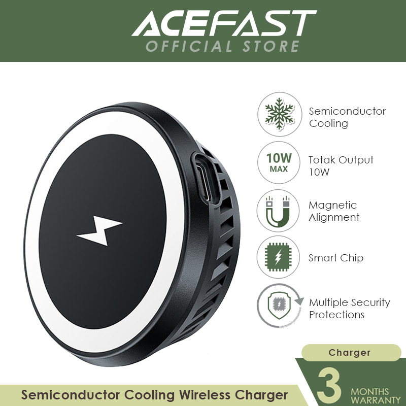 ACEFAST E2 Semiconductor Cooling Wireless Charger, Dark Gray