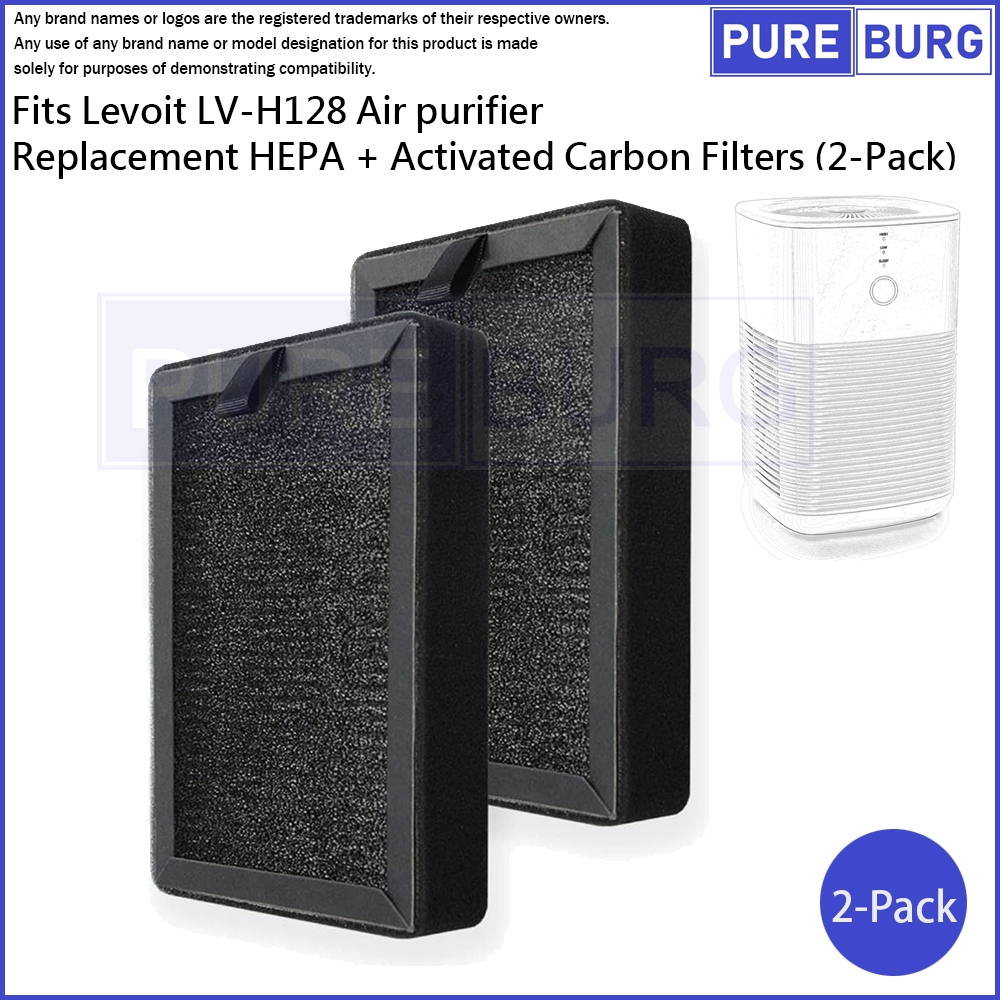 LV-H128 Replacement Filter Compatible for LEVOIT LV-H128 Air Purifier, LV- H128 H13 True HEPA Replacement Filter 2 Pack - AliExpress