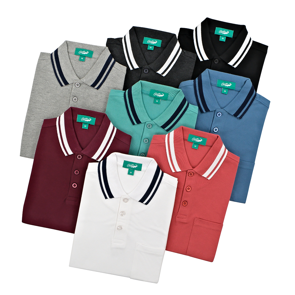 Buy CROCODILE Mens Cotton-Polo-T-Shirts-with