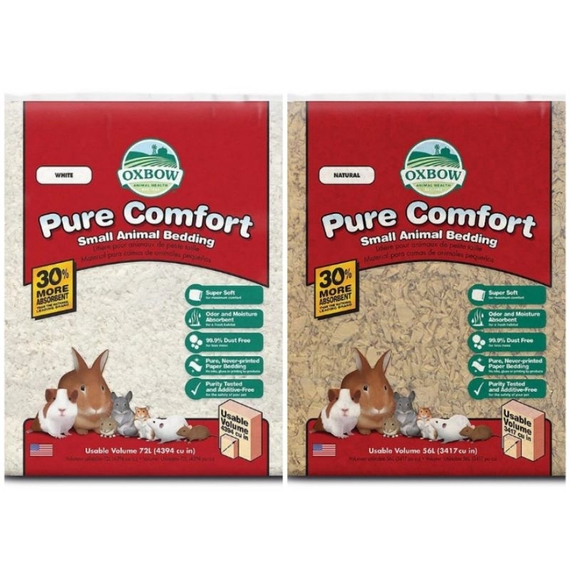 Oxbow Pure Comfort Small Animal Bedding White 72L/Natural 56L