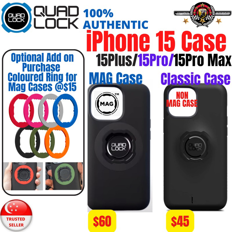 Quad Lock Phone Case or Mag Phone Case for iPhone 15/ 15Pro/ 15 Plus / 15  Pro Max