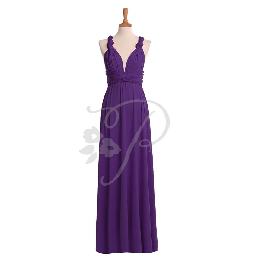 Purple multiway hot sale bridesmaid dress