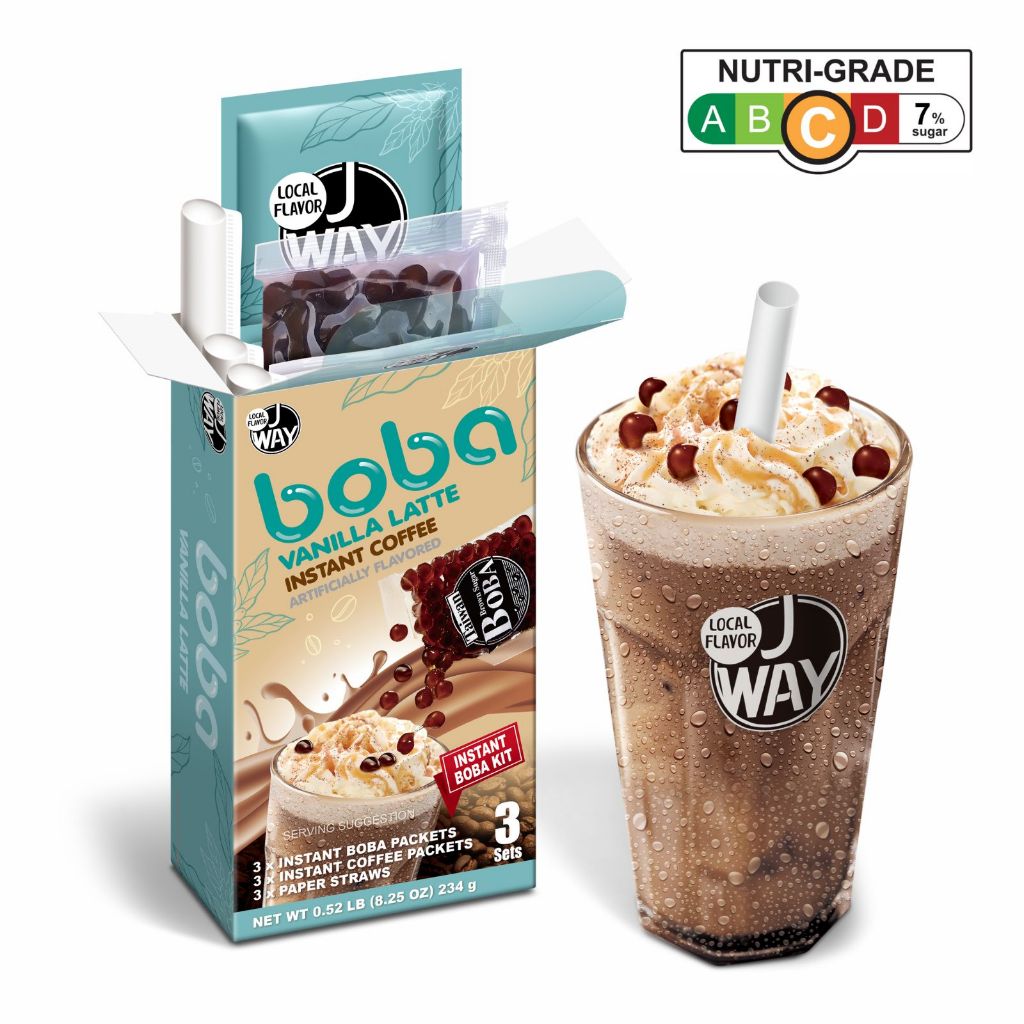 J-WAY Instant Boba Vanilla Latte Drink Kit - 1 Each