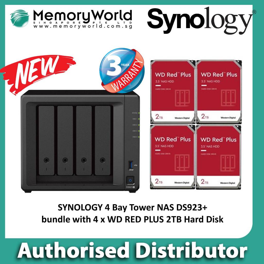 Synology DS218 NAS 8To (2x 4To) WD Red