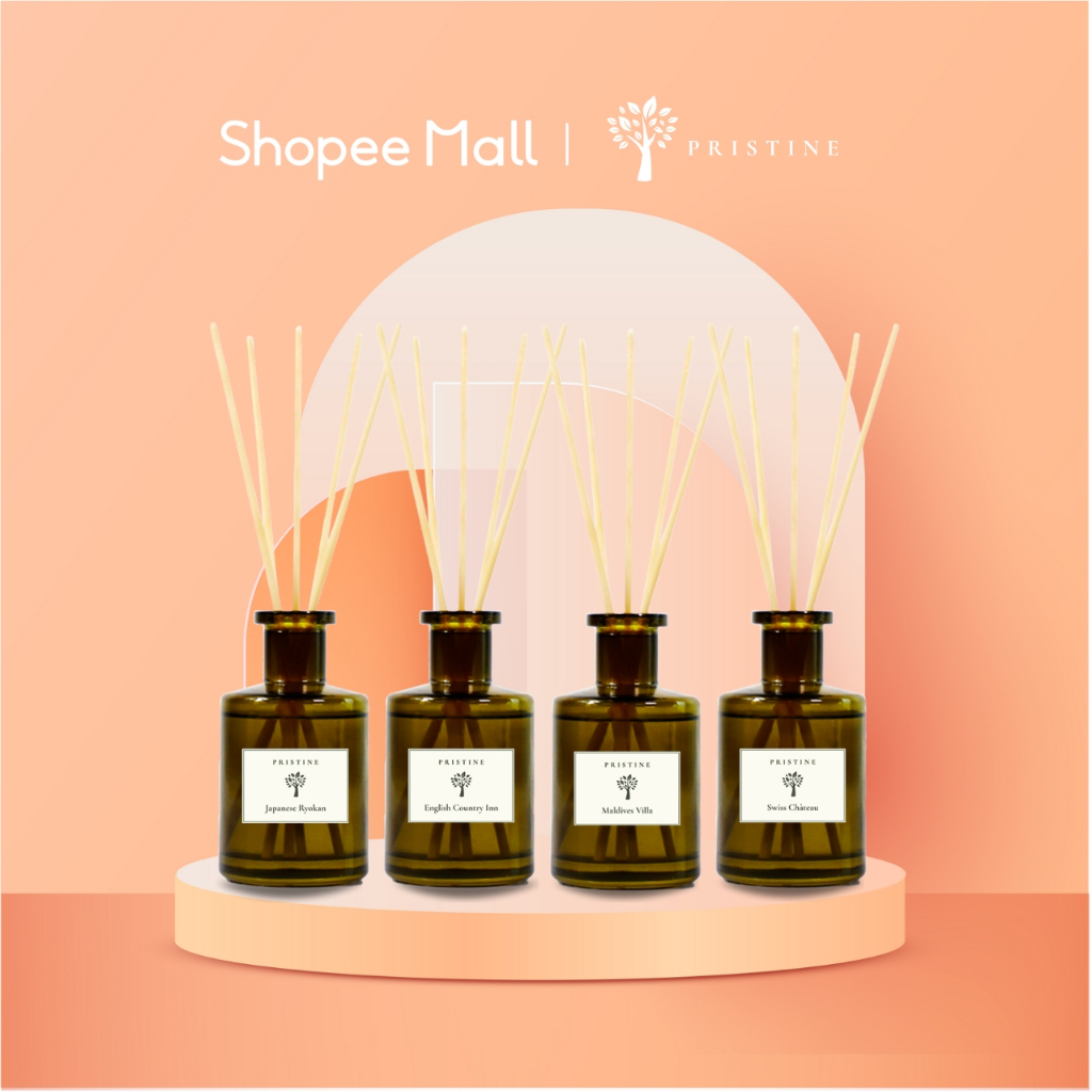 PRISTINE Top 4 Hotel Blend Essential Oils 4 Pcs Set for Diffuser for Home,  Humidifier, Aromatherapy Fragrance for Home(English Country Inn,Maldives