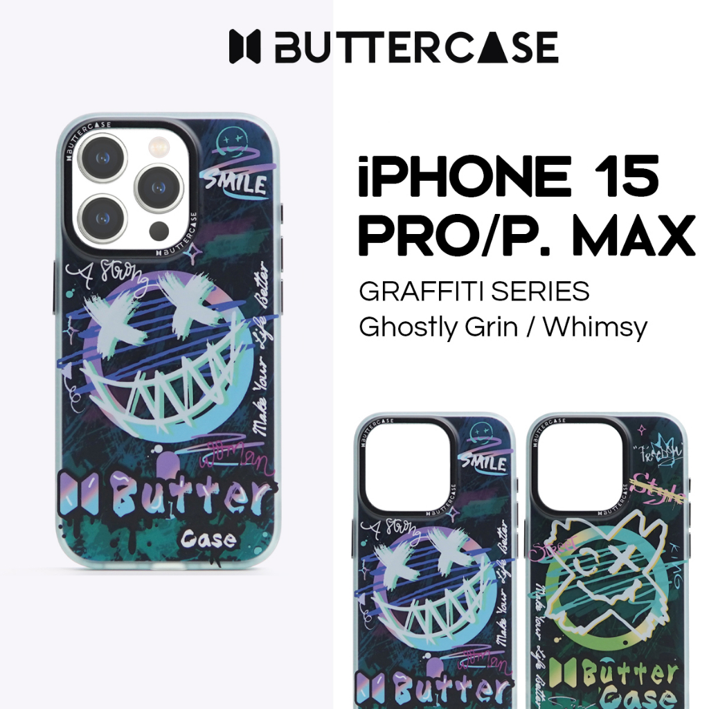 BUTTERCASE Graffiti In-Mold Label Graphic Printing Phone Case with TPU  Protective Case for iPhone 15 Pro / 15 Pro Max | Shopee Singapore