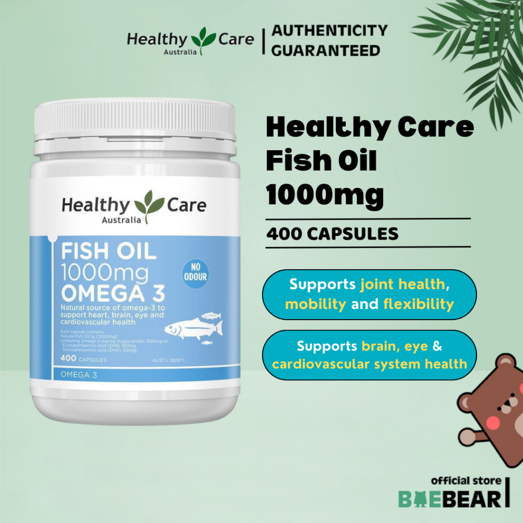 Healthy care fish outlet oil 1000mg 400 capsules