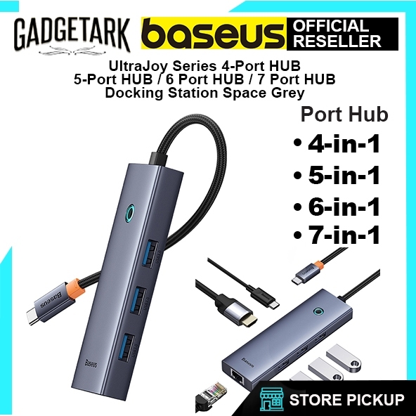 SG] Baseus UltraJoy Series 4-Port / 5-Port / 6-Port /7-Port HUB