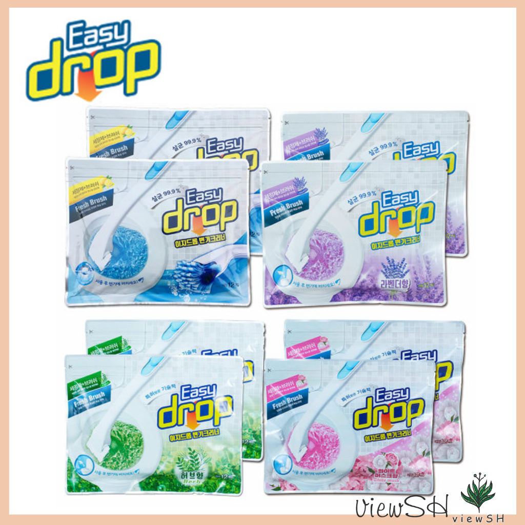 Easy Drop] Disposable Toilet Brush and Bowl Cleaner Refill Hygienic and  Convenient Bathroom Sanitation Solution Easydrop | Shopee Singapore