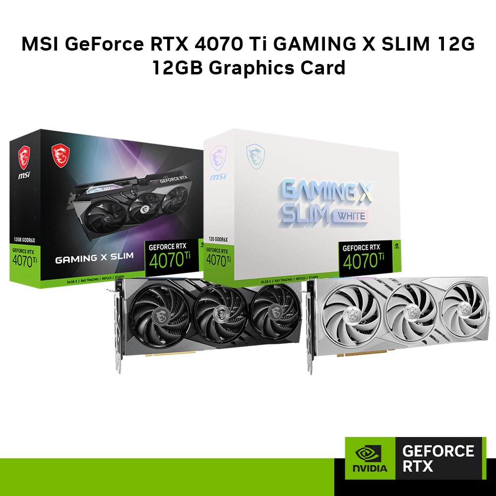  MSI GeForce RTX 4070 Gaming X Slim White 12G : Electronics