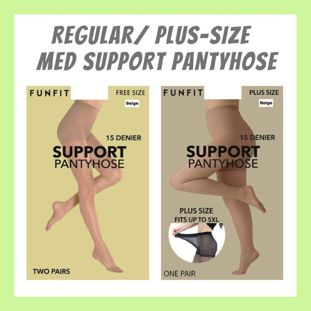 Plus size full support pantyhose best sale