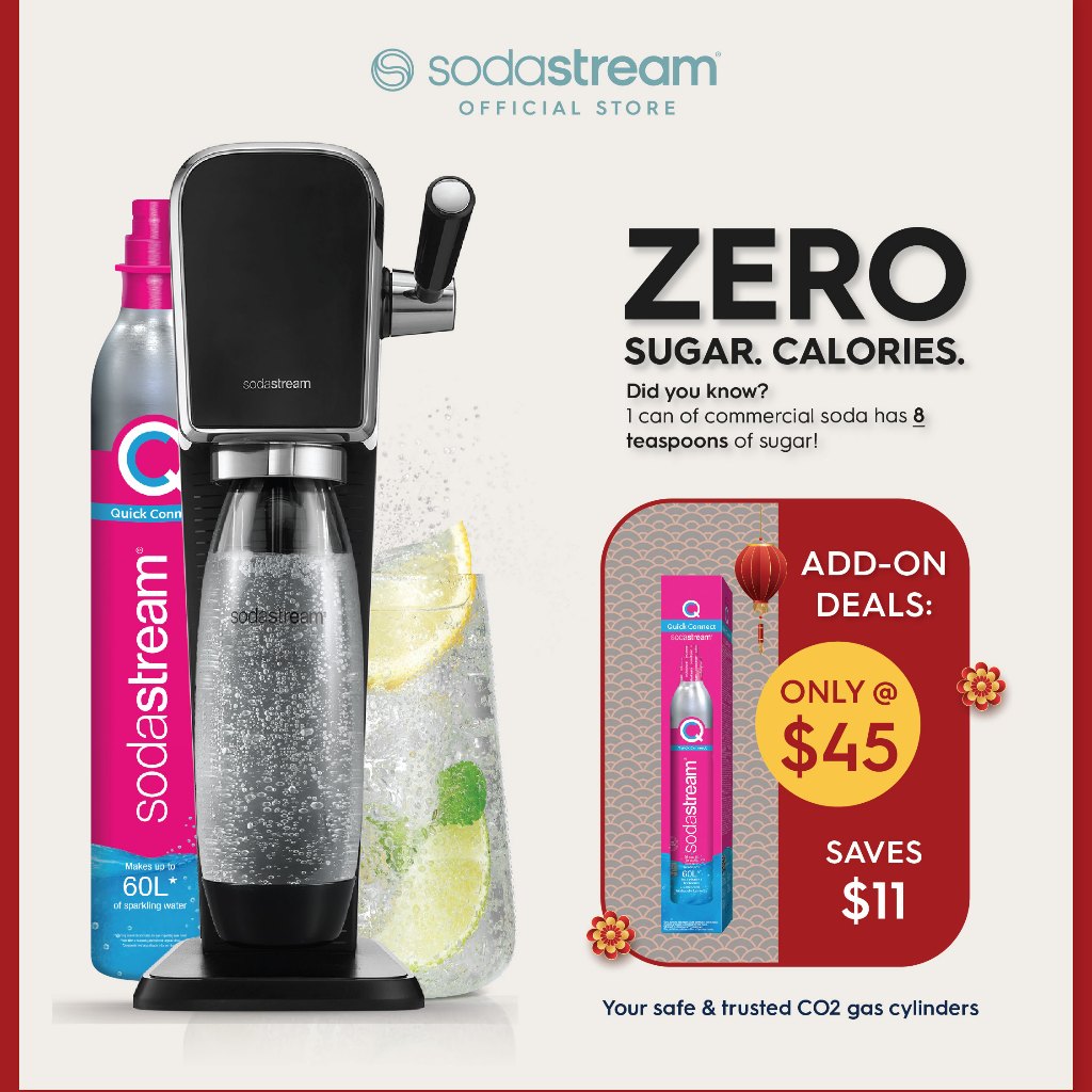 Buy Spare Quick Connect CO2 Gas Cylinder 60L - SodaStream® SG Official  Online Store – SodaStream SG