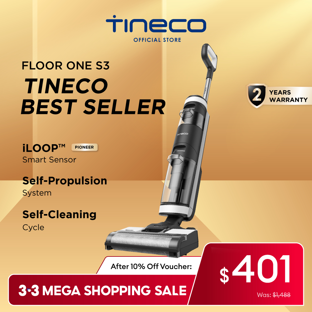 Flagship Tineco Floor One S3 Smart Wet Dry Floor Mop Washer