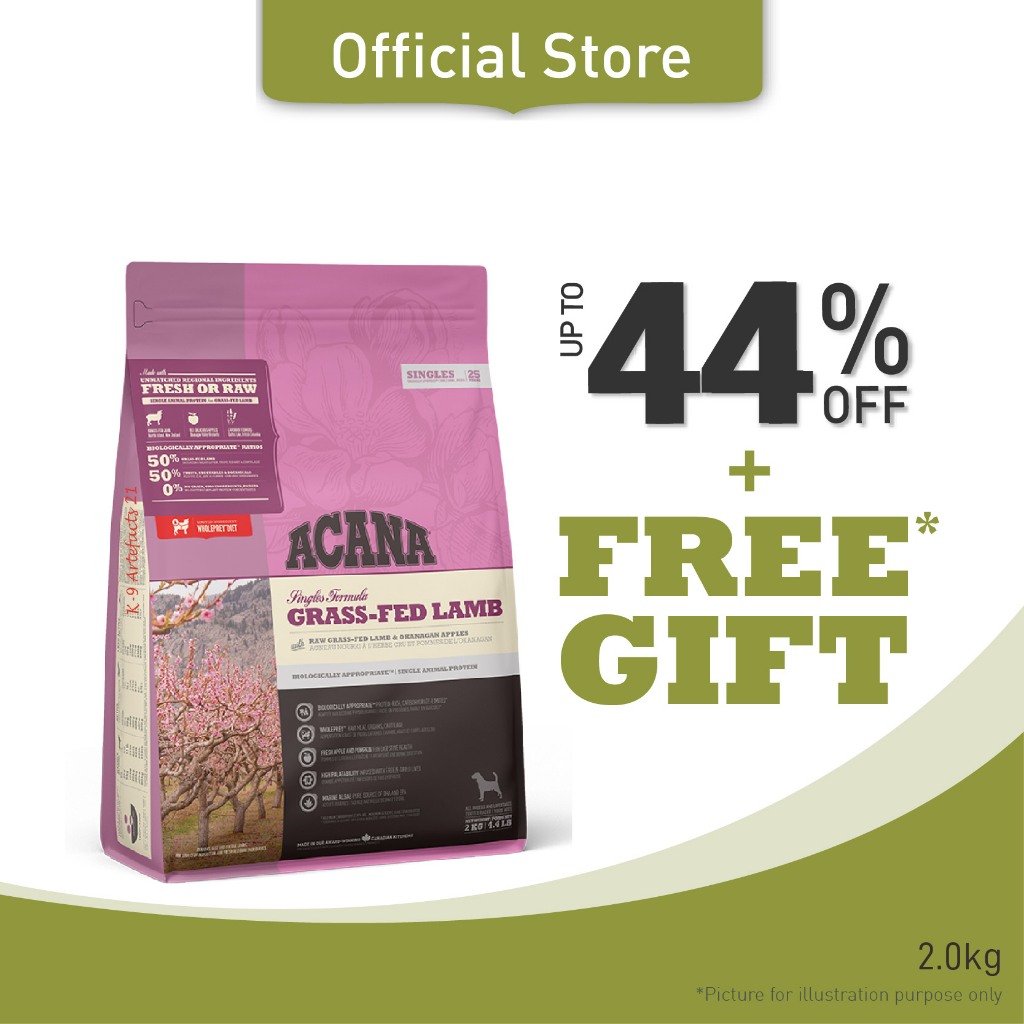 ACANA Grass Fed Lamb Dog Food FREE GIVES Shopee Singapore