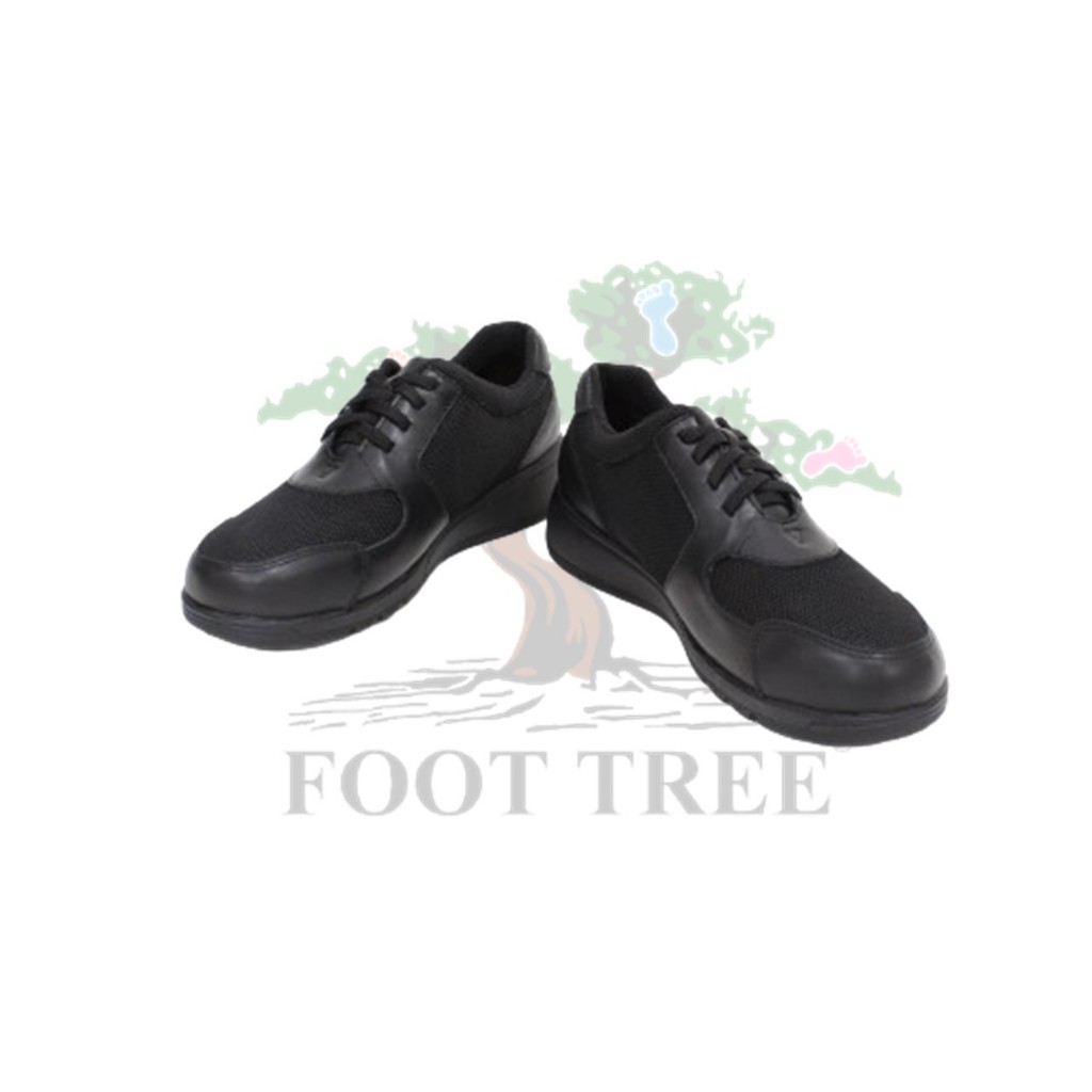 FootTree SKU 045-26] Ladies Comfort Leather Shoes/Nursing Shoes/Sport Black