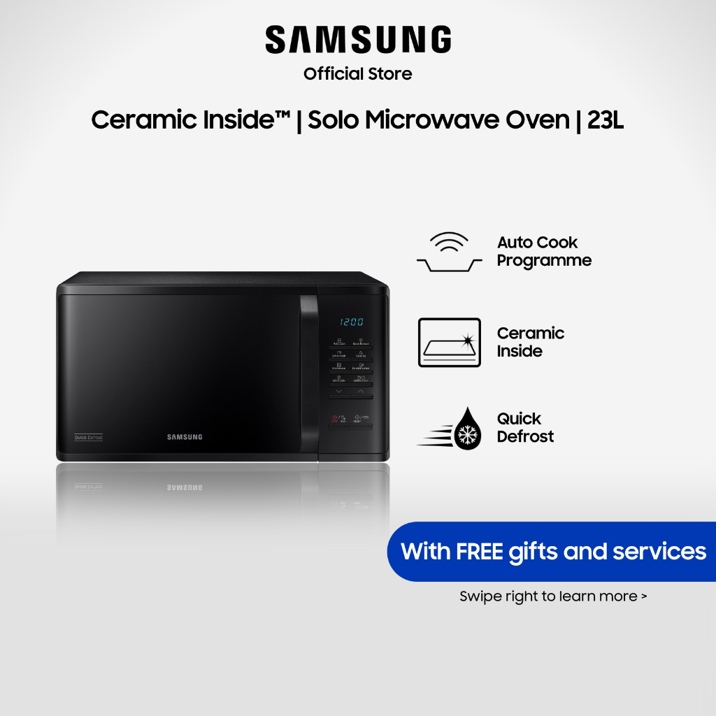 Samsung ms23k3513ak store solo microwave