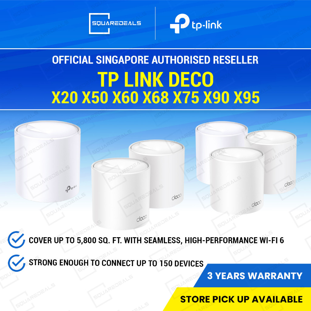 TP Link Deco X20 X50 X60 X68 X75 X90 X95 1 2 3 Pack Whole Home