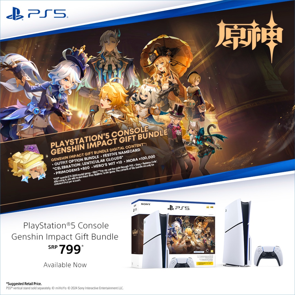 Playstation PS5 Slim 1TB Genshin Impact Local Console Bundle (Official  Singapore Product) | Shopee Singapore