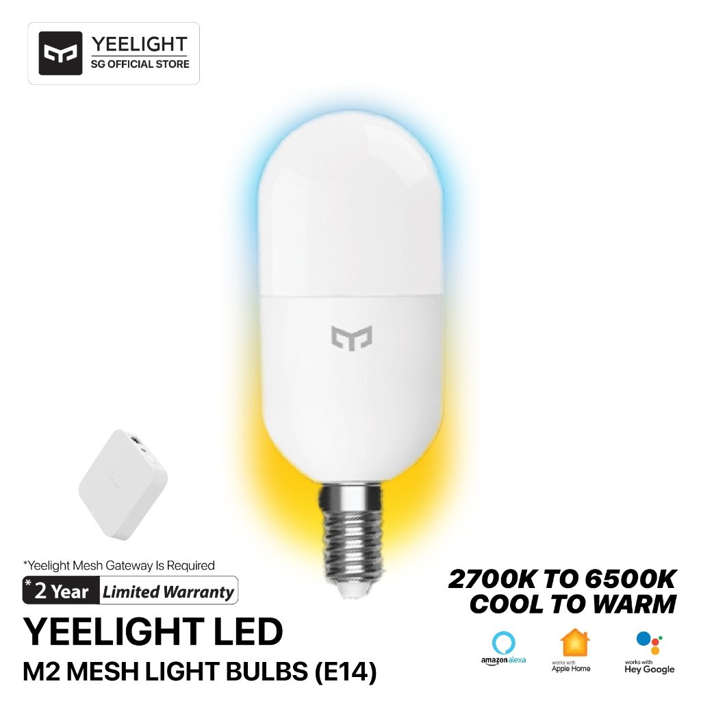 Mesh led deals candle bulb yeelight