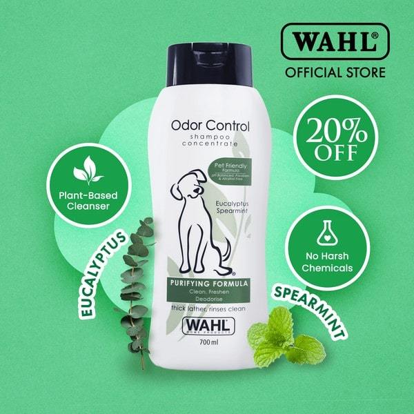 Wahl odor store control dog shampoo