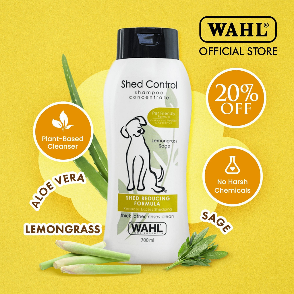 Wahl dog sales shampoo shed control